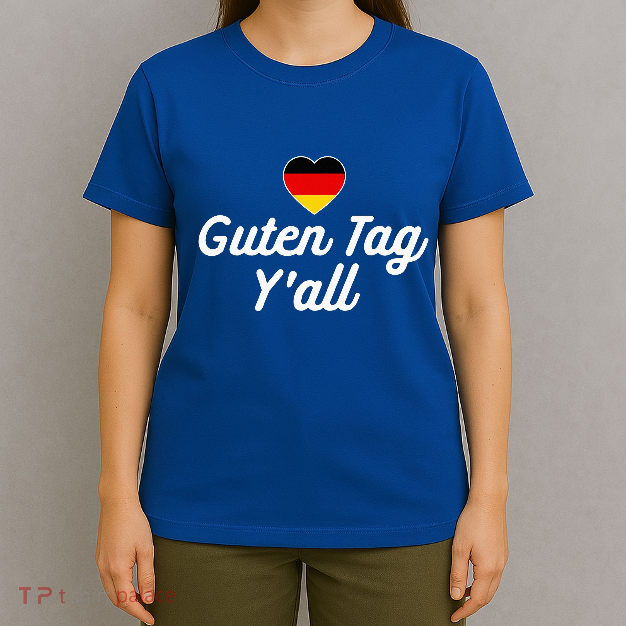 Guten Tag YAll German Flag Funny Oktoberfest T-Shirt