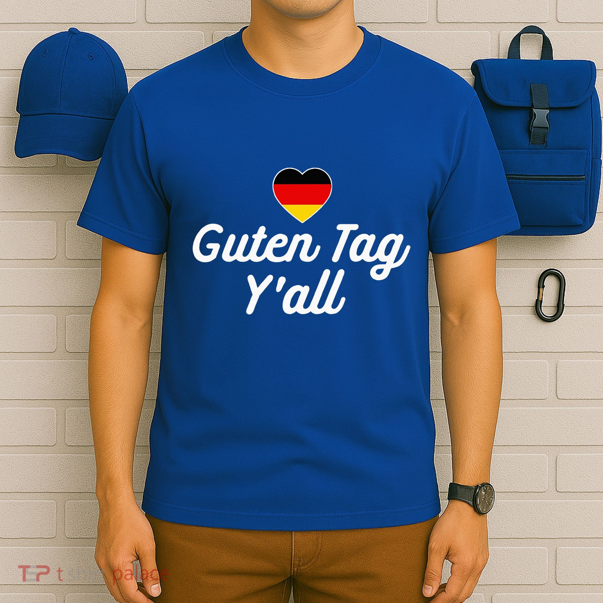 Guten Tag YAll German Flag Funny Oktoberfest T-Shirt