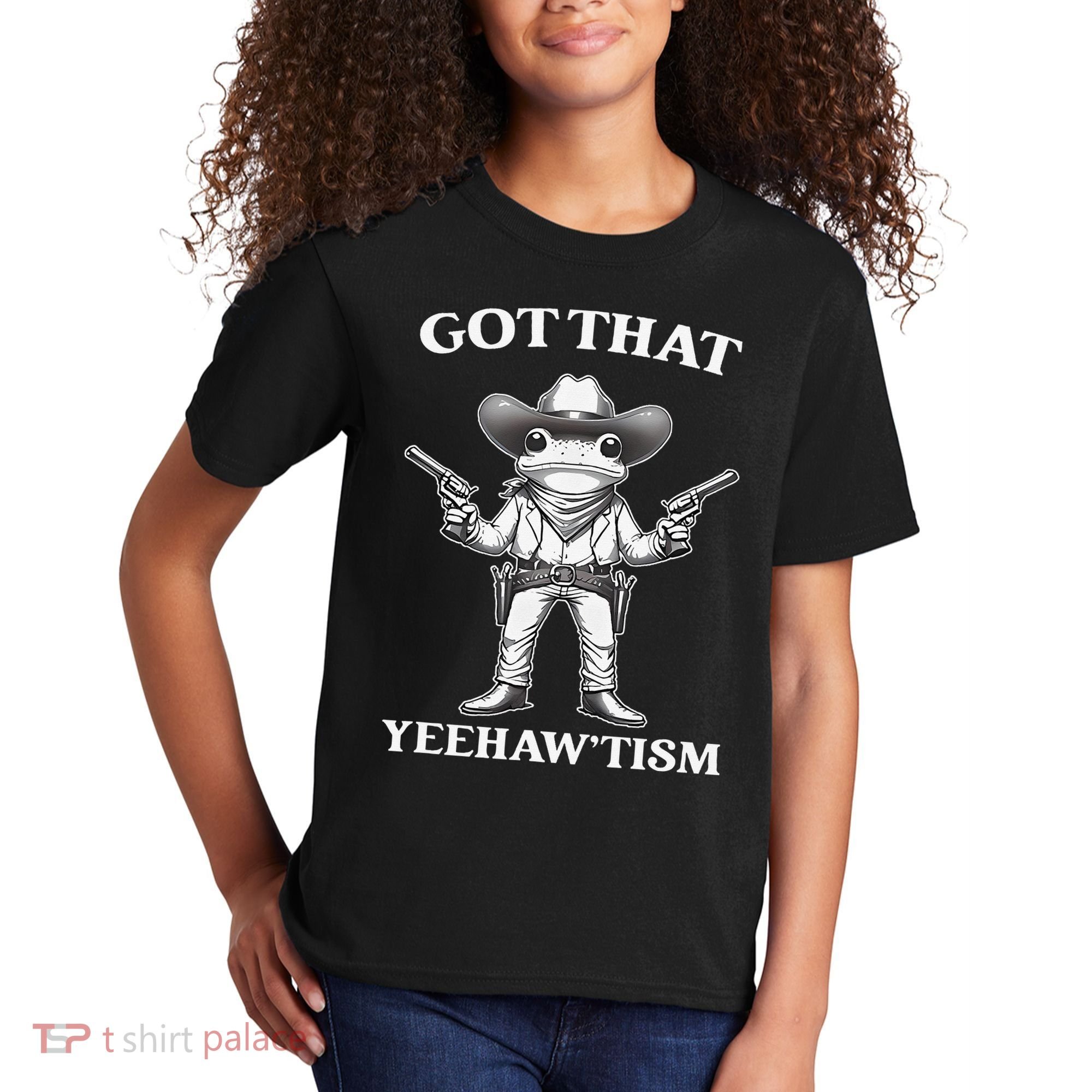 Got That Yeehaw Tism Frog Kids T-Shirt