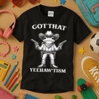 Got That Yeehaw Tism Frog Kids T-Shirt thumb 3