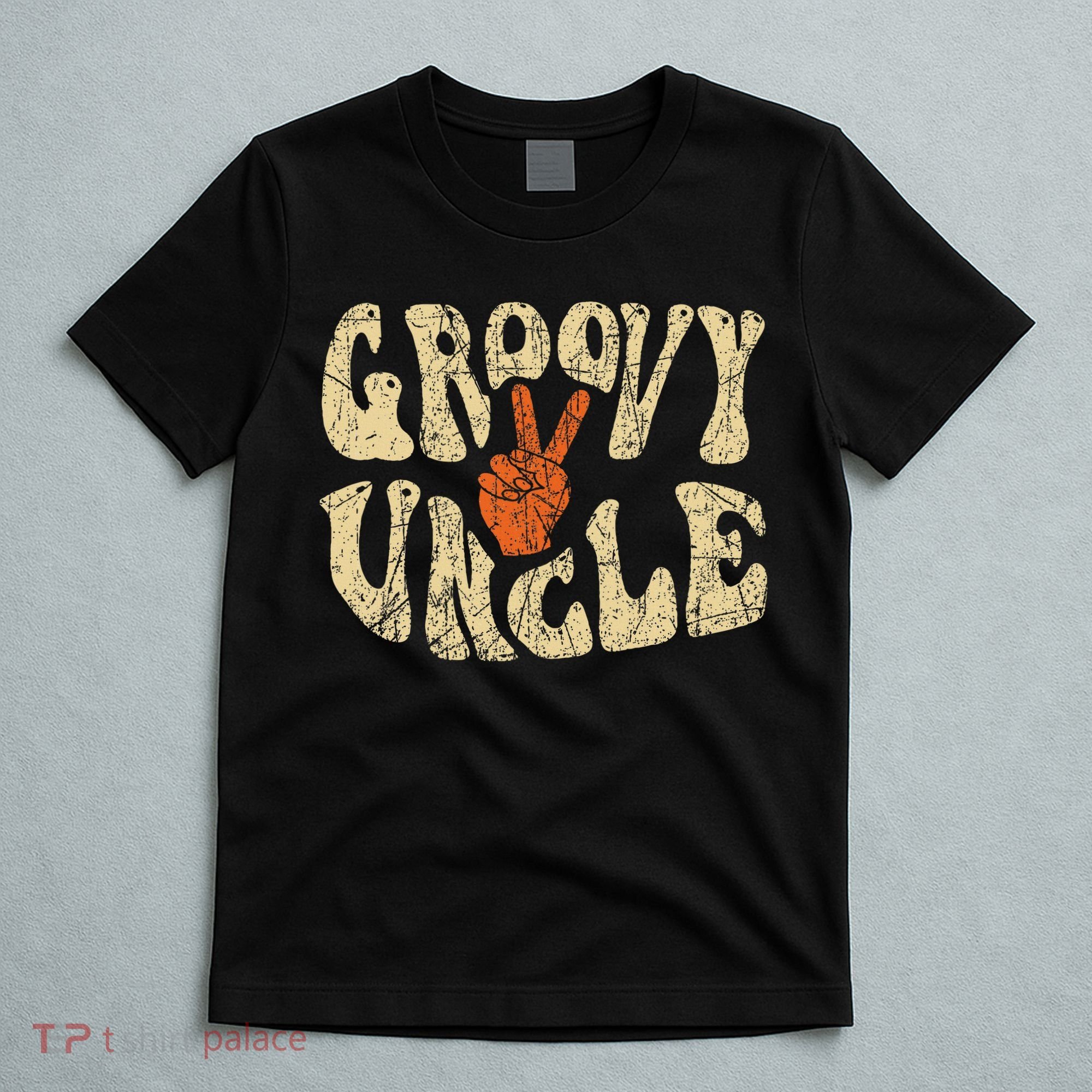 Groovy Uncle 70s Aesthetic Nostalgia 1970's Retro Uncle T-Shirt