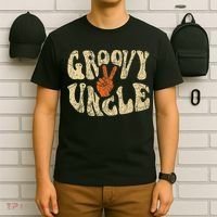 Groovy Uncle 70s Aesthetic Nostalgia 1970's Retro Uncle T-Shirt thumb 6