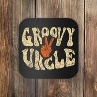 Groovy Uncle 70s Aesthetic Nostalgia 1970's Retro Uncle Coaster thumb 0