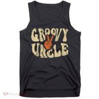 Groovy Uncle 70s Aesthetic Nostalgia 1970's Retro Uncle Tank Top thumb 0