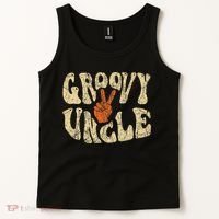 Groovy Uncle 70s Aesthetic Nostalgia 1970's Retro Uncle Tank Top thumb 2