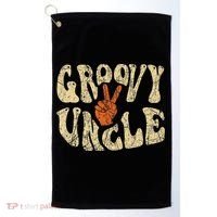 Groovy Uncle 70s Aesthetic Nostalgia 1970's Retro Uncle Golf Towel thumb 0
