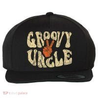 Groovy Uncle 70s Aesthetic Nostalgia 1970's Retro Uncle Wool Snapback Cap thumb 0