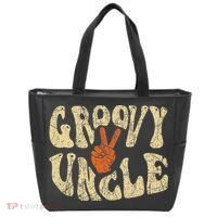 Groovy Uncle 70s Aesthetic Nostalgia 1970's Retro Uncle Tote Bag thumb 0