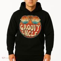 Groovy Uncle 70s Aesthetic Nostalgia 1970's Retro Uncle Hoodie thumb 2