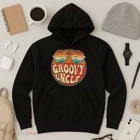 Groovy Uncle 70s Aesthetic Nostalgia 1970's Retro Uncle Hoodie thumb 3