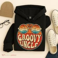 Groovy Uncle 70s Aesthetic Nostalgia 1970's Retro Uncle Hoodie thumb 4