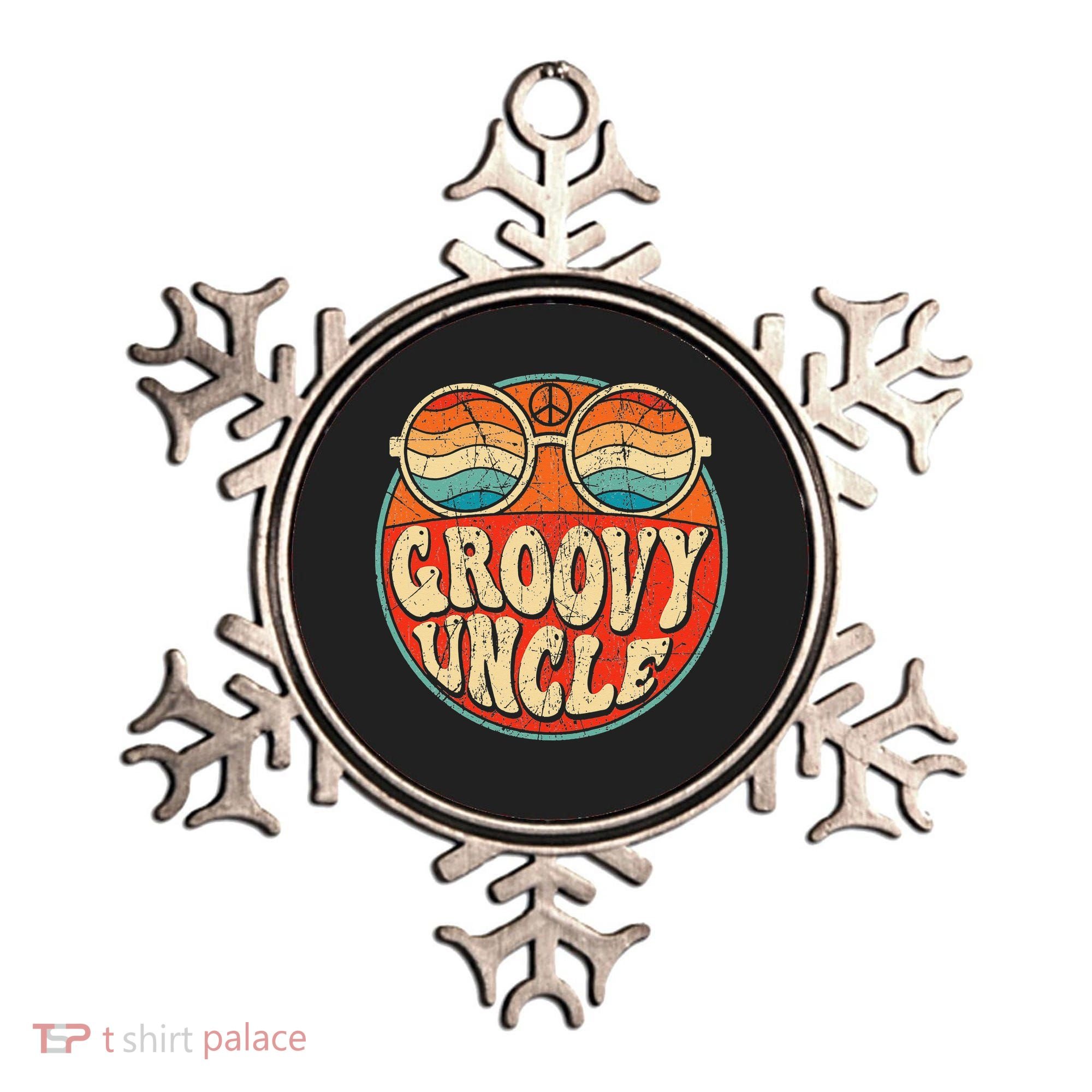 Groovy Uncle 70s Aesthetic Nostalgia 1970's Retro Uncle Ornament