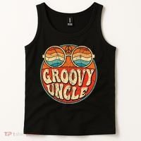 Groovy Uncle 70s Aesthetic Nostalgia 1970's Retro Uncle Tank Top thumb 2