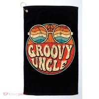 Groovy Uncle 70s Aesthetic Nostalgia 1970's Retro Uncle Golf Towel thumb 0
