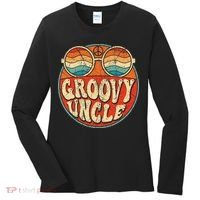 Groovy Uncle 70s Aesthetic Nostalgia 1970's Retro Uncle Women's Long Sleeve Shirt thumb 0