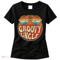 Groovy Uncle 70s Aesthetic Nostalgia 1970's Retro Uncle Women's T-Shirt thumb 0