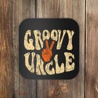 Groovy Uncle 70s Aesthetic Nostalgia 1970S Retro Uncle Coaster thumb 0