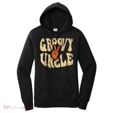 Groovy Uncle 70s Aesthetic Nostalgia 1970S Retro Uncle Women's Hoodie