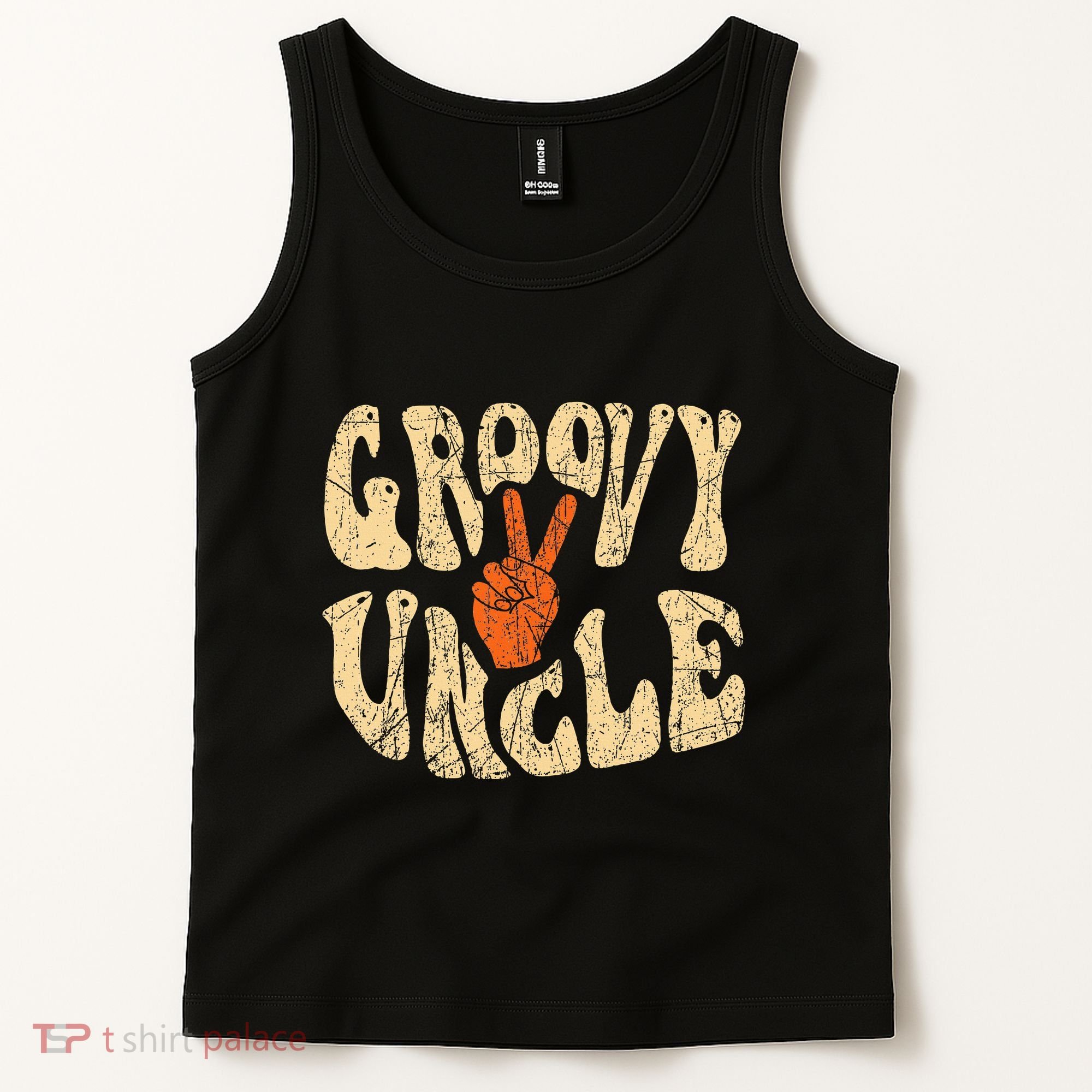 Groovy Uncle 70s Aesthetic Nostalgia 1970S Retro Uncle Tank Top