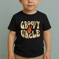 Groovy Uncle 70s Aesthetic Nostalgia 1970S Retro Uncle Toddler T-Shirt thumb 2