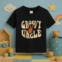 Groovy Uncle 70s Aesthetic Nostalgia 1970S Retro Uncle Toddler T-Shirt thumb 3