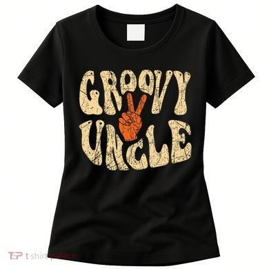 Groovy Uncle 70s Aesthetic Nostalgia 1970S Retro Uncle Women's T-Shirt
