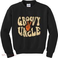 Groovy Uncle 70s Aesthetic Nostalgia 1970S Retro Uncle Kids Sweatshirt thumb 0