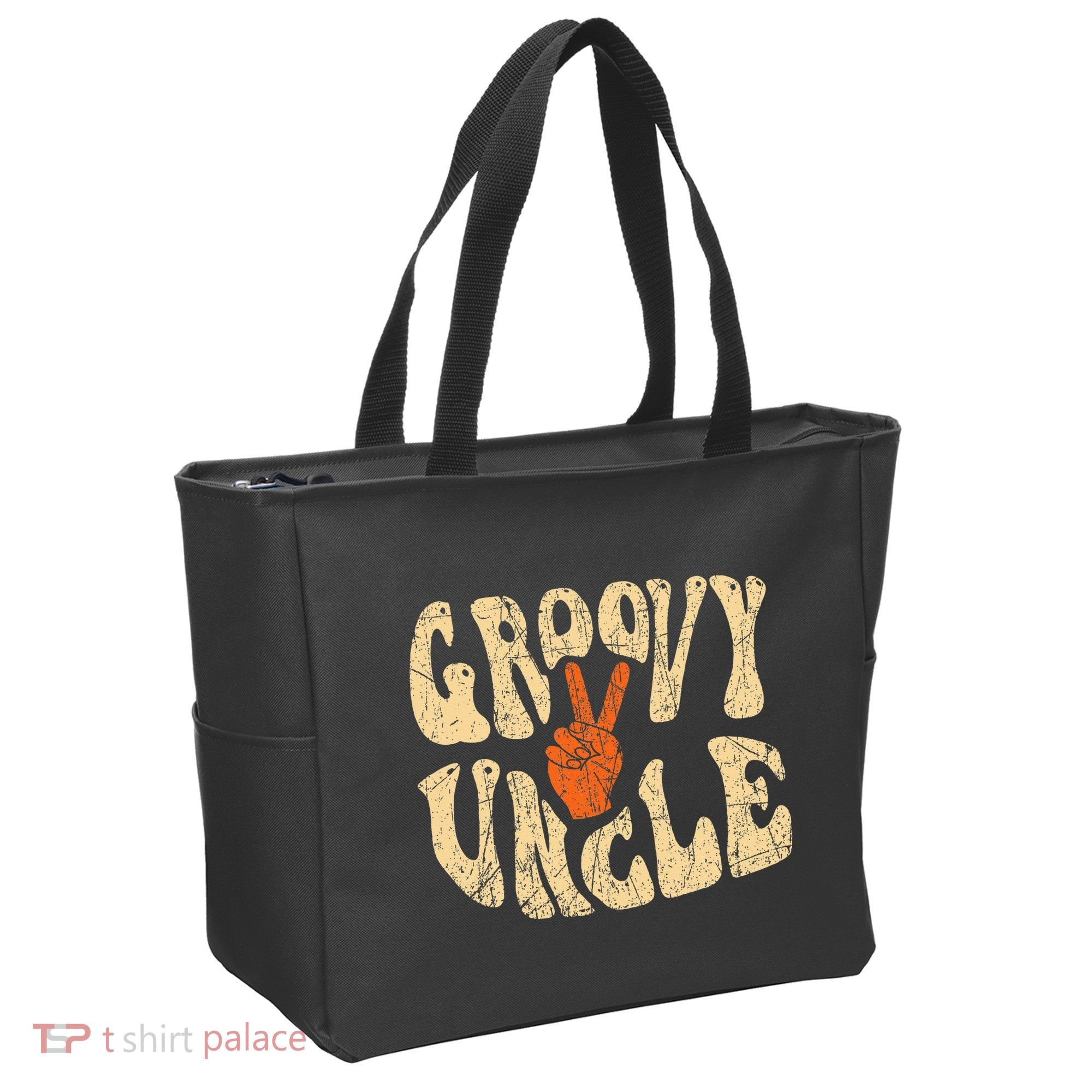Groovy Uncle 70s Aesthetic Nostalgia 1970S Retro Uncle Tote Bag