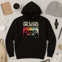Gaming Uncle Art For Video Gamer First Time Uncle To Be Hoodie thumb 3