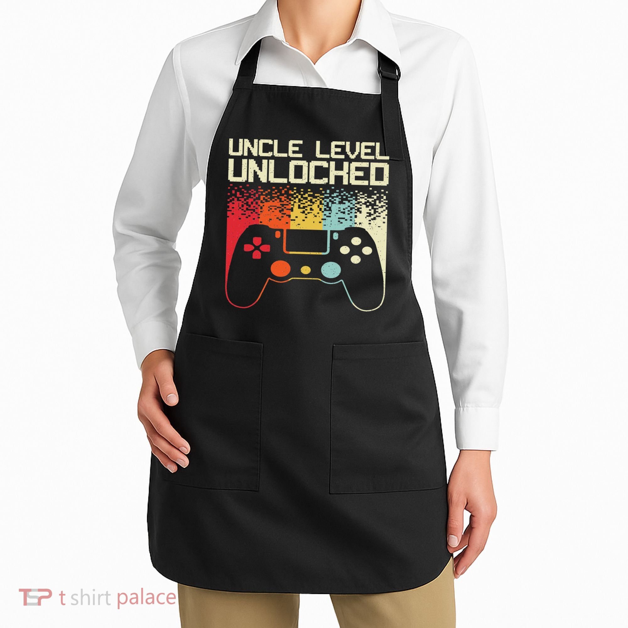 Gaming Uncle Art For Video Gamer First Time Uncle To Be Apron