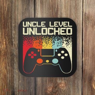 Gaming Uncle Art For Video Gamer First Time Uncle To Be Coaster