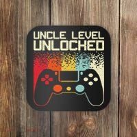 Gaming Uncle Art For Video Gamer First Time Uncle To Be Coaster thumb 0