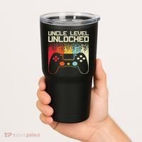 Gaming Uncle Art For Video Gamer First Time Uncle To Be Tumbler thumb 2