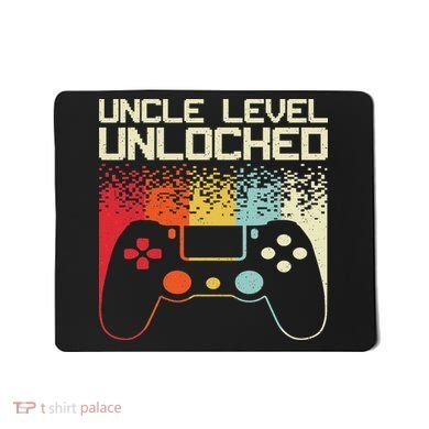Gaming Uncle Art For Video Gamer First Time Uncle To Be Mousepad