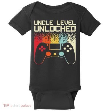 Gaming Uncle Art For Video Gamer First Time Uncle To Be Baby Bodysuit