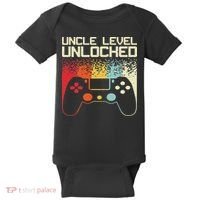 Gaming Uncle Art For Video Gamer First Time Uncle To Be Baby Bodysuit thumb 0
