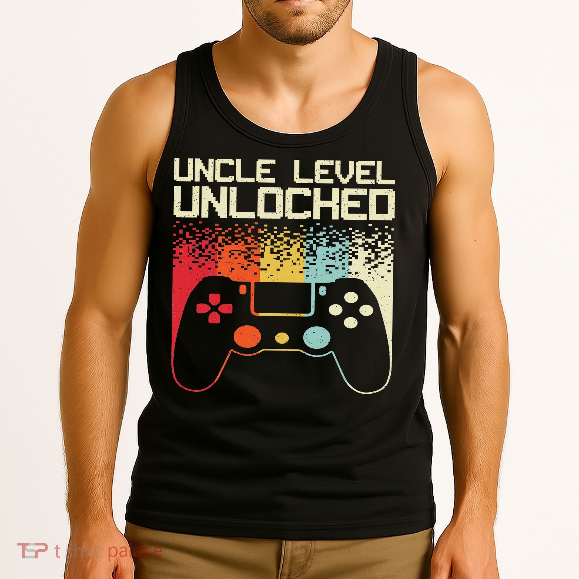 Gaming Uncle Art For Video Gamer First Time Uncle To Be Tank Top