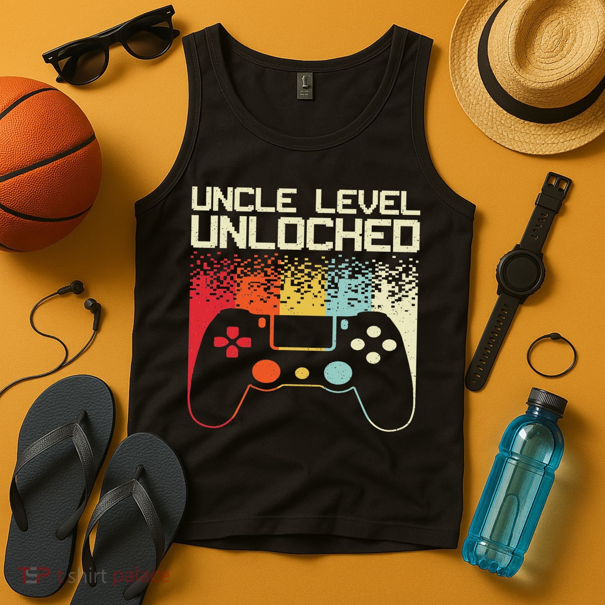 Gaming Uncle Art For Video Gamer First Time Uncle To Be Tank Top