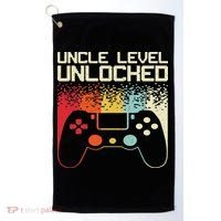 Gaming Uncle Art For Video Gamer First Time Uncle To Be Golf Towel thumb 0