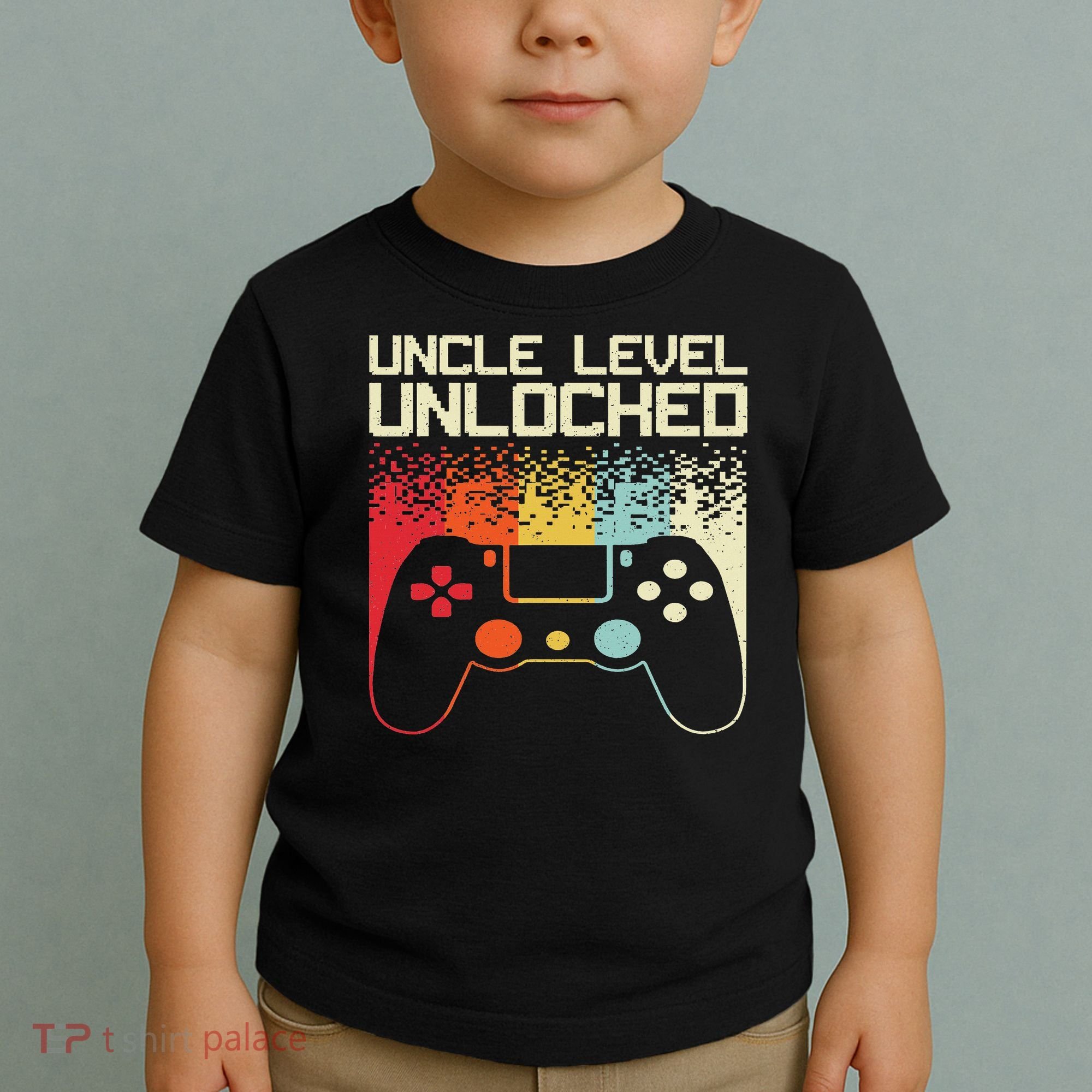 Gaming Uncle Art For Video Gamer First Time Uncle To Be Toddler T-Shirt