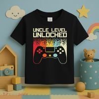 Gaming Uncle Art For Video Gamer First Time Uncle To Be Toddler T-Shirt thumb 3