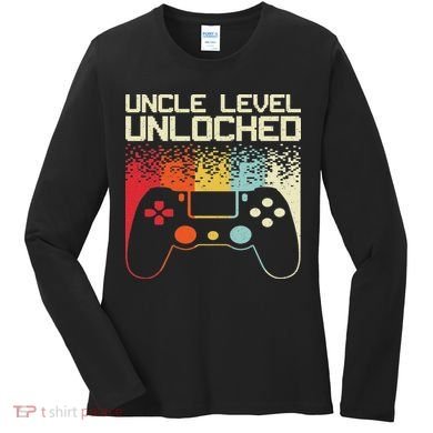 Gaming Uncle Art For Video Gamer First Time Uncle To Be Women's Long Sleeve Shirt