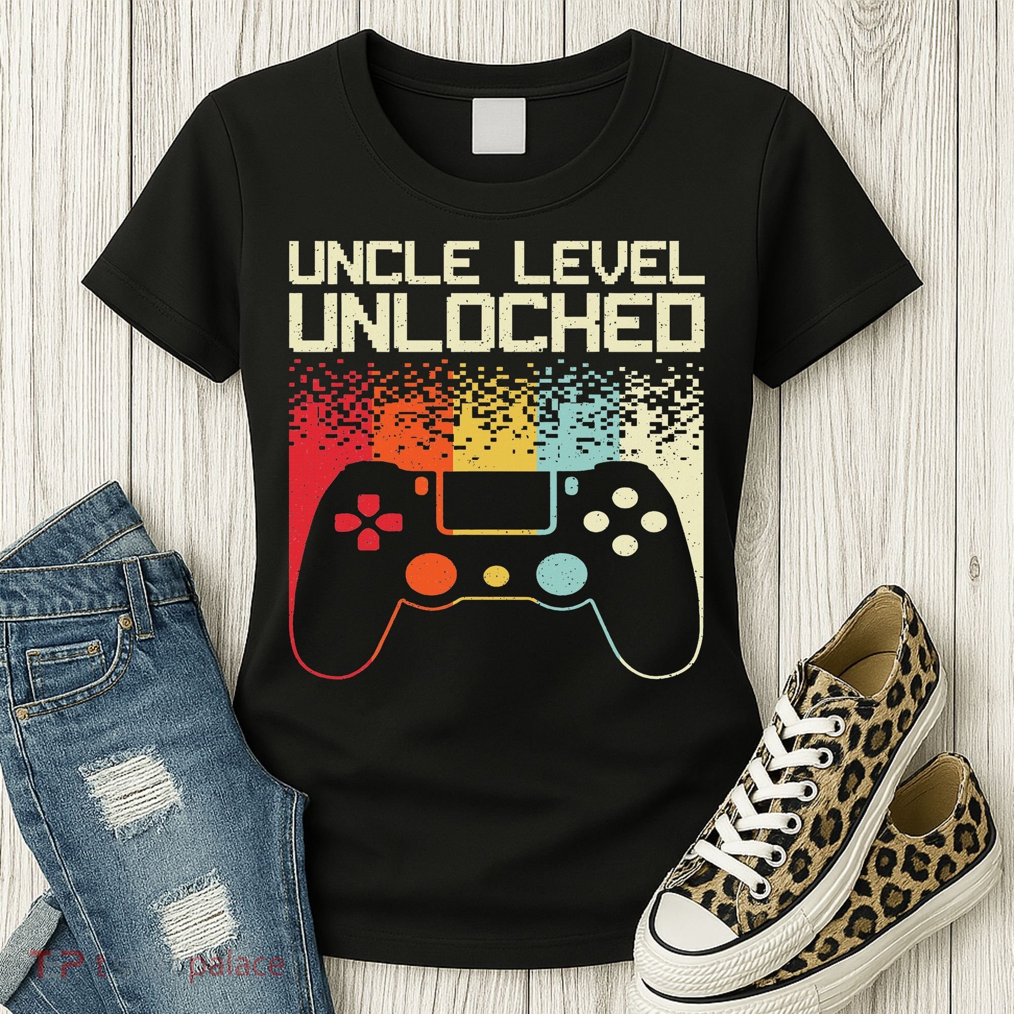 Gaming Uncle Art For Video Gamer First Time Uncle To Be Women's T-Shirt