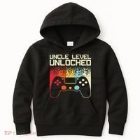 Gaming Uncle Art For Video Gamer First Time Uncle To Be Kids Hoodie thumb 0