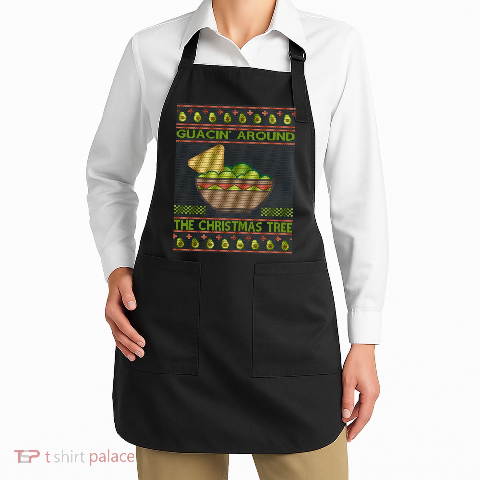 Guacin' Around The Christmas Tree Apron