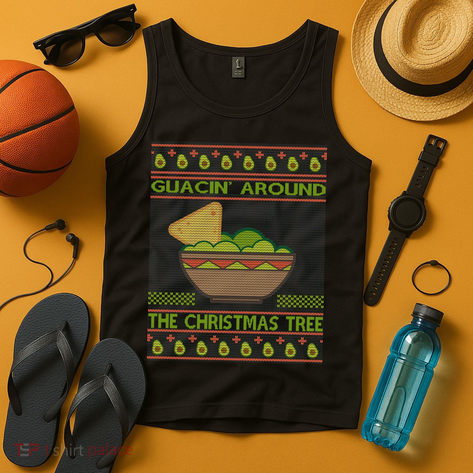 Guacin' Around The Christmas Tree Tank Top