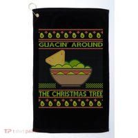 Guacin' Around The Christmas Tree Golf Towel thumb 0