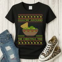 Guacin' Around The Christmas Tree Women's T-Shirt thumb 3