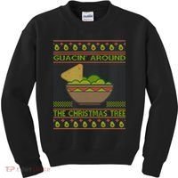 Guacin' Around The Christmas Tree Kids Sweatshirt thumb 0