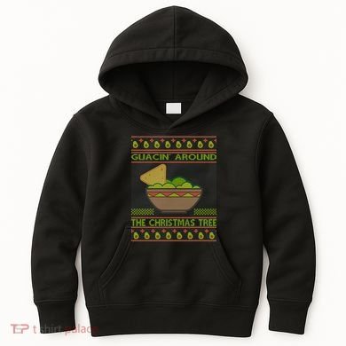 Guacin' Around The Christmas Tree Kids Hoodie